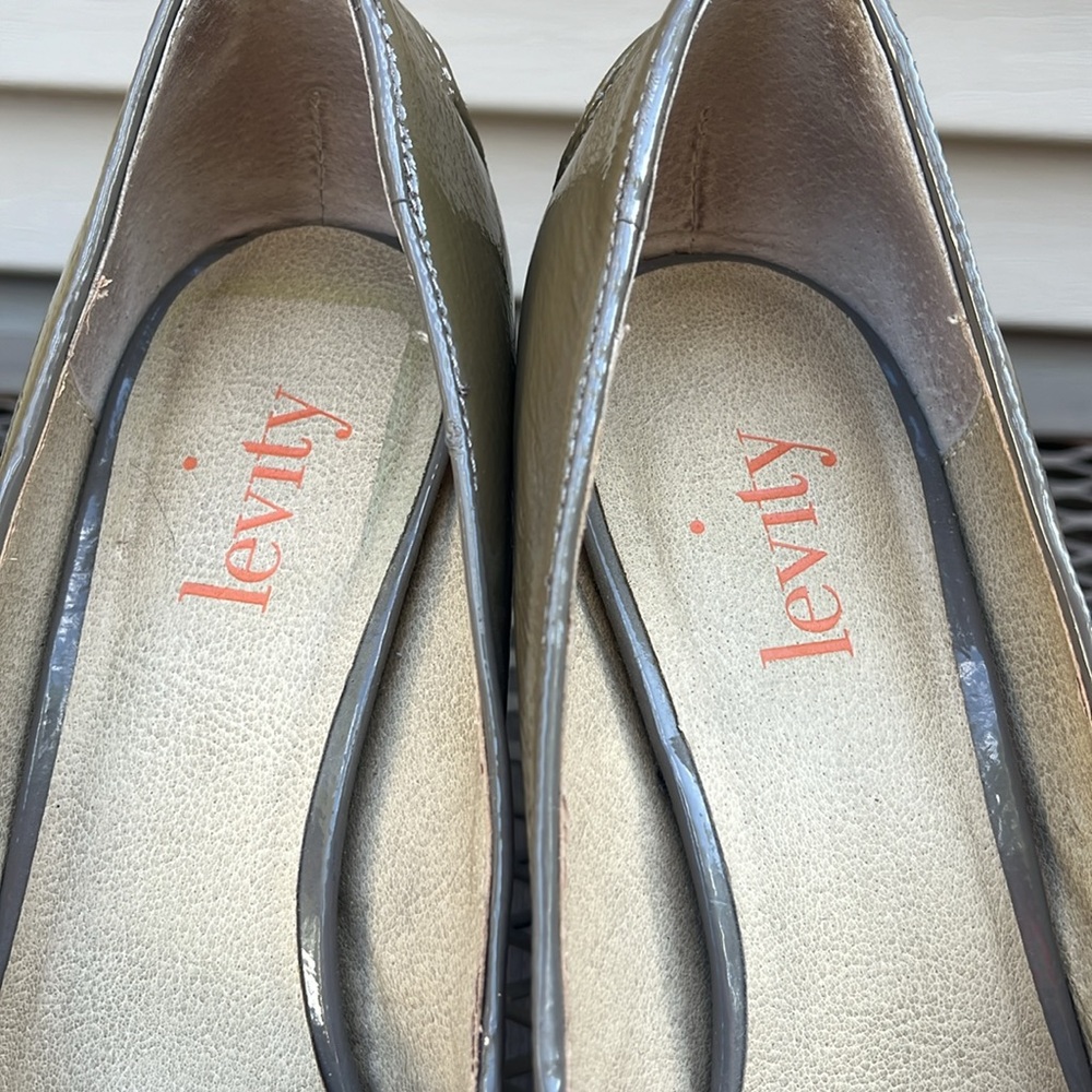 Levity - Nicolo line pumps - stacked block heels - leather size 8 - Picture 4 of 11
